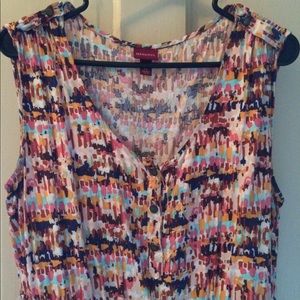 Patterned Sleeveless Dress